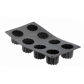 DE BUYER Moulflex 8-cannelé baking pan