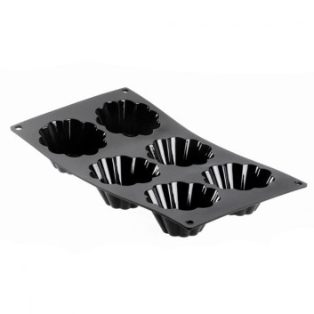 DE BUYER Moulflex 6-Briochette Tray Mold