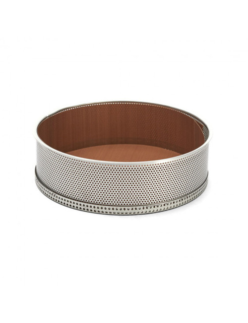 DE BUYER Round Perforated Stainless Steel Springform Pan, 20cm
