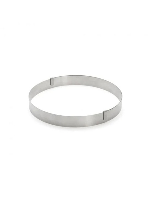 DE BUYER round tart ring, expandable from 18 to 36 cm, stainless steel