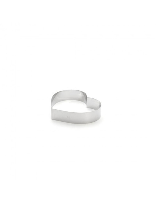 DE BUYER Heart-Shaped Stainless Steel Tart or Pastry Ring - 2 Sizes
