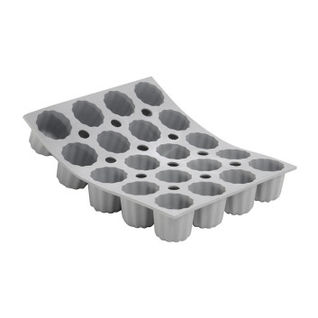 DE BUYER Elastomoule with 20 mini cannelés Bordelais silicone mold sheet