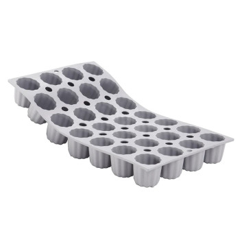 DE BUYER Elastomoule with 28 Bordeaux Mini Cannelés Silicone Mold