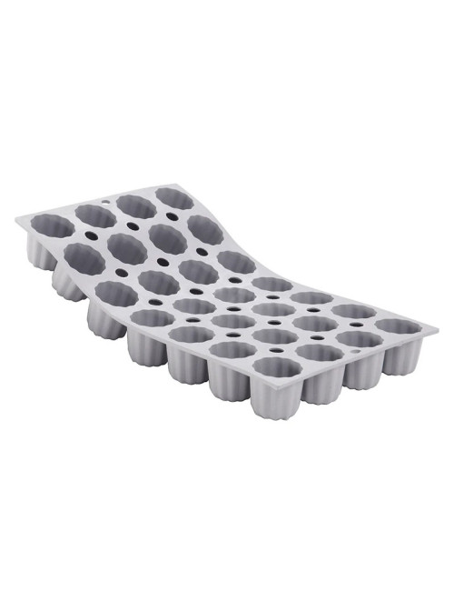 DE BUYER Elastomoule with 28 Bordeaux Mini Cannelés Silicone Mold