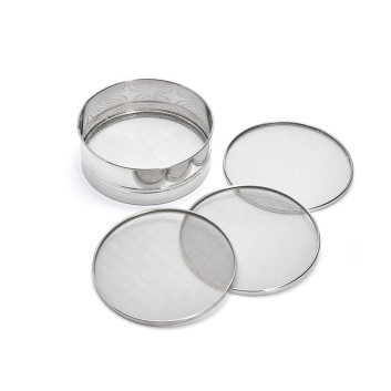 DE BUYER stainless steel sieve with 4 interchangeable meshes