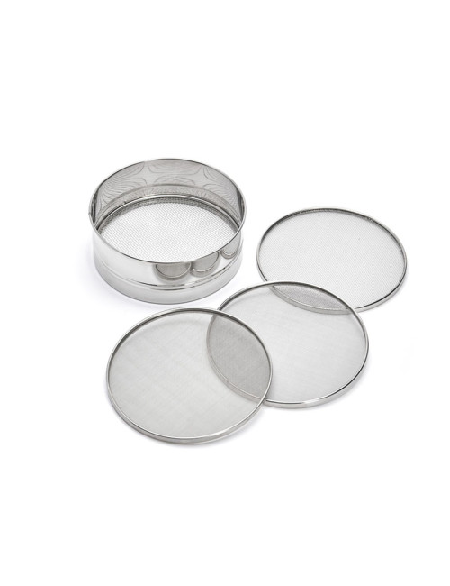 DE BUYER stainless steel sieve with 4 interchangeable meshes