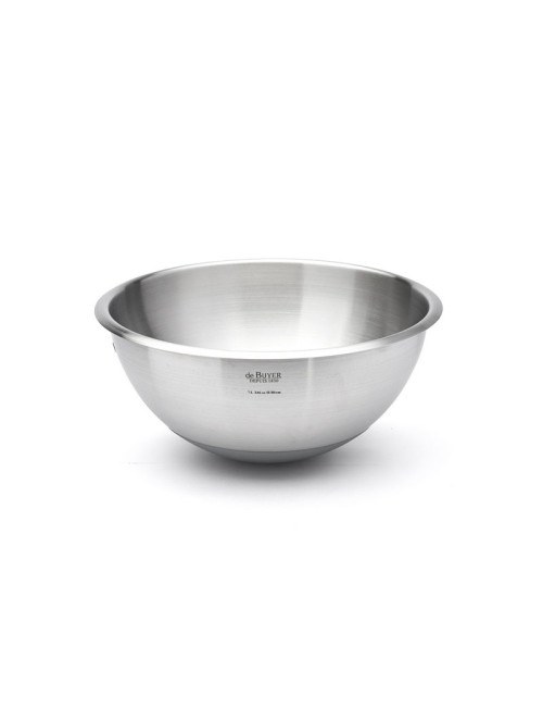 DE BUYER Stainless Steel Half-Spherical Bowl - 4 Sizes