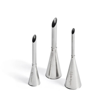 DE BUYER Set of 3 stainless steel filling nozzles