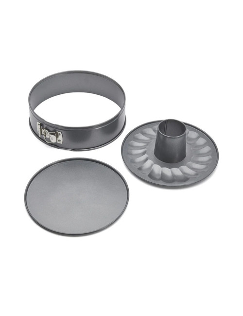 DE BUYER Savarin Springform Pan, Non-Stick Steel, 2 Bottoms