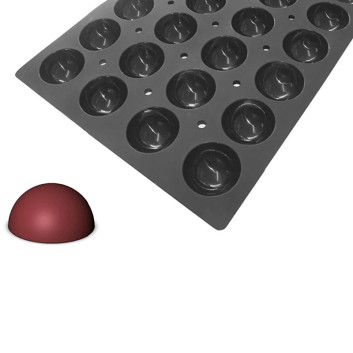 DE BUYER Moulflex Pro mold, 28 half-sphere tray