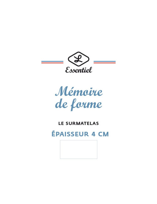 LESTRA Essential Memory Foam Mattress Topper - 5 Sizes