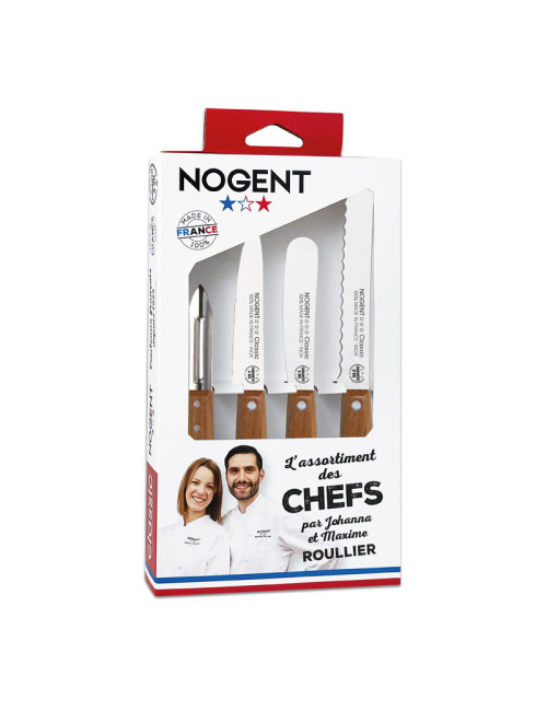 NOGENT Cherrywood Chefs Apéro Set of 4 Knives