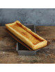 DE BUYER rectangular mold with removable bottom in stainless steel