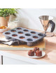 DE BUYER 12-piece Bordeaux cannelé mold, non-stick steel