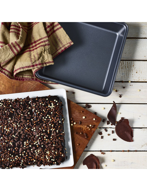 DE BUYER Non-Stick Steel Square Baking Pan 22cm