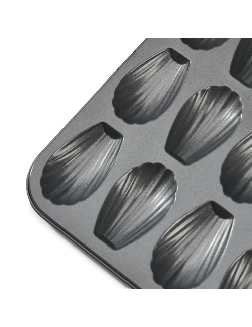 DE BUYER 12-piece non-stick steel madeleine pan