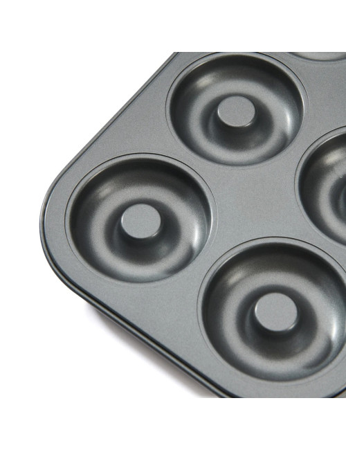 DE BUYER Non-Stick Steel 6-Mini Savarin Pan