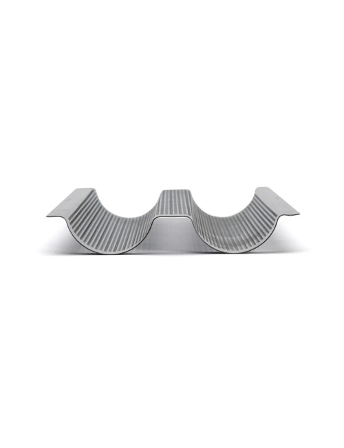 DE BUYER Perforated Baking Tray for 2 Baguettes in Steel