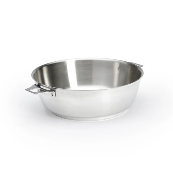DE BUYER Milady 24cm Stainless Steel Domed Sauté Pan with Removable TWISTY Handle