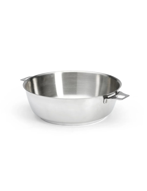 DE BUYER Milady 24cm Stainless Steel Domed Sauté Pan with Removable TWISTY Handle