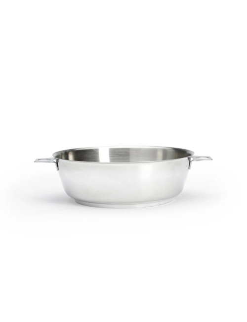 DE BUYER Milady 24cm Stainless Steel Domed Sauté Pan with Removable TWISTY Handle