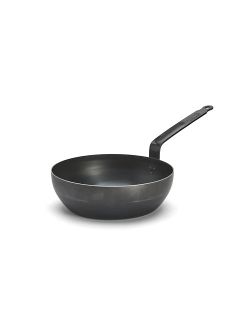 DE BUYER Blue Carbon Sauté Pan in Steel Sheet - 2 Sizes