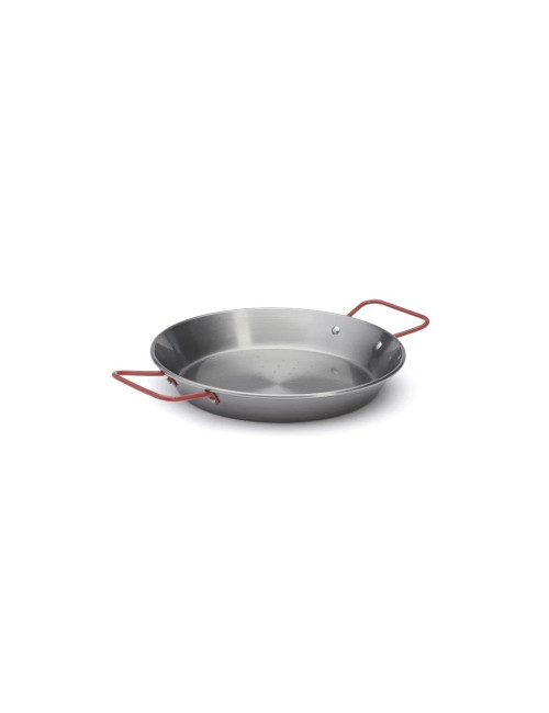 DE BUYER La Lyonnaise hammered-bottom paella pan in sheet steel - 4 sizes