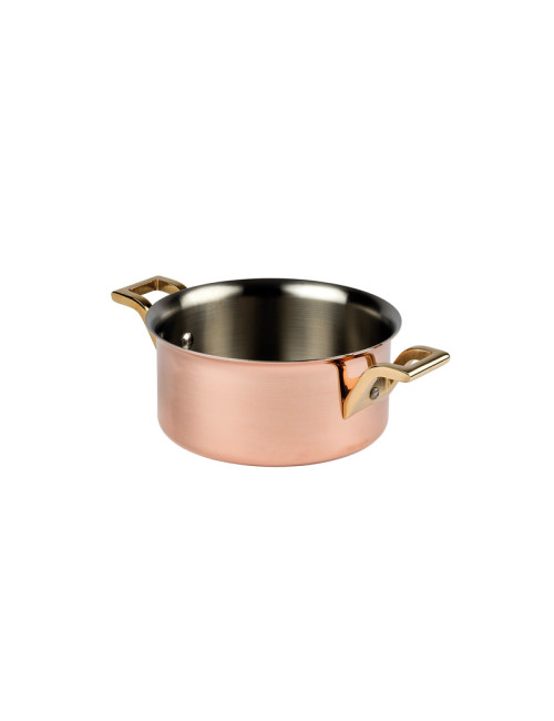 MATFER BOURGEAT Elégance Mini-Saucepan in Stainless Steel Copper, 9cm