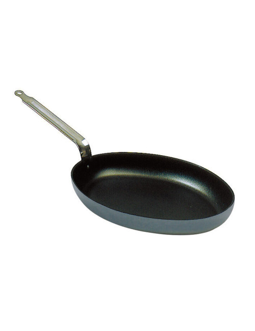 MATFER Chef Plus Non-Stick Oval Aluminum Frying Pan - 2 Sizes