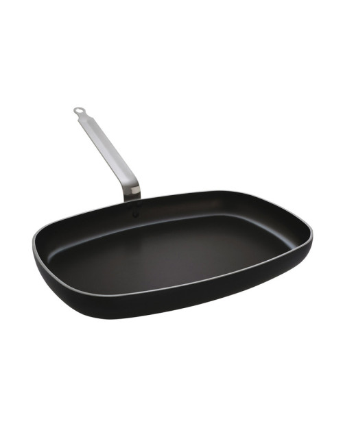 MATFER Chef Plus Non-Stick Rectangular Aluminum Frying Pan