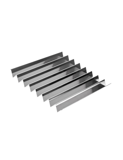 MATFER Wolf Tooth Baking Sheet with 35mm Gutters in Stainless Steel, 28x30cm
