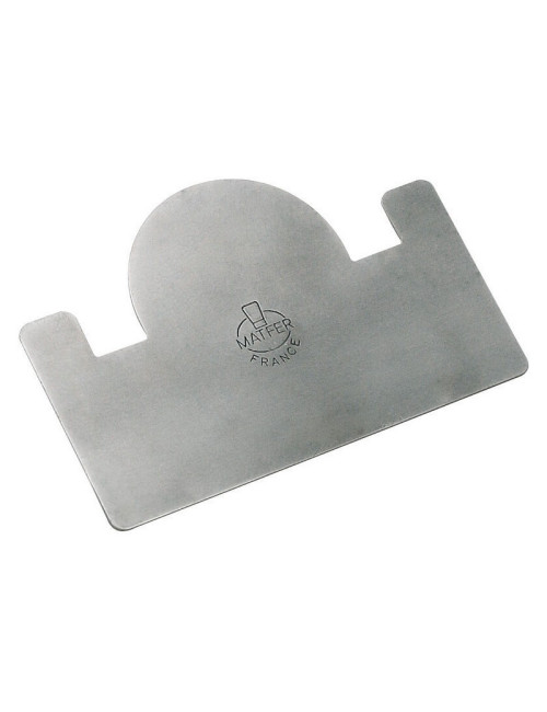 MATFER Stainless Steel Log Scraper 12x8cm for 8cm Gutters