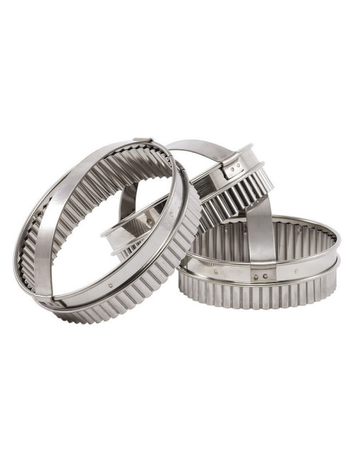 MATFER Round Fluted Stainless Steel Cutter with Handle - 2 Sizes