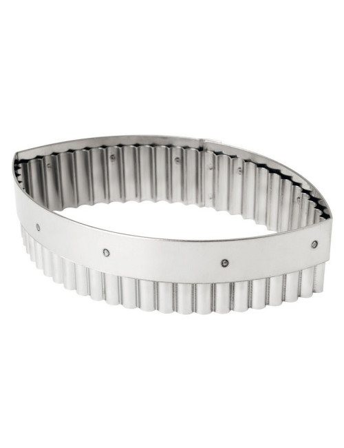 MATFER Oval Fluted Stainless Steel Cutter, 16cm