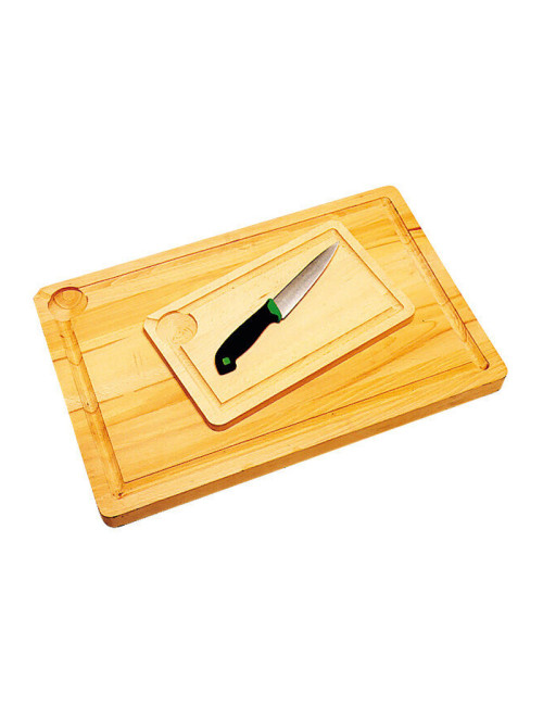 MATFER Beech Wood Cutting Board with Gully - 2 Sizes