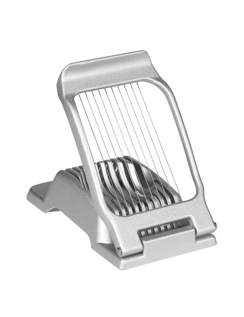 MATFER Egg Slicer with Slices on an Aluminum and Stainless Steel Base