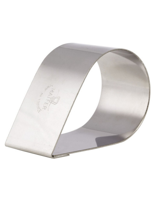 MATFER Set of 4 teardrop-shaped stainless steel nuns, 8x5x4cm