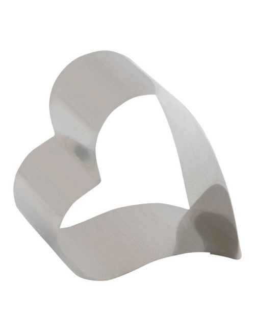 MATFER Set of 4 heart-shaped stainless steel nuns, 7x6x4.5cm