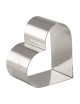 MATFER Set of 4 Heart-Shaped Stainless Steel Nuns, 7x5.5x3cm