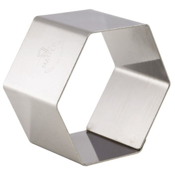 MATFER Set of 4 Hexagonal Stainless Steel Nuns, 7x7x4cm