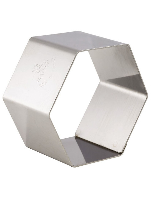 MATFER Set of 4 Hexagonal Stainless Steel Nuns, 6.7 x 6.7 x 3 cm