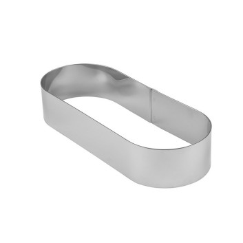 MATFER Mozaïk Oblong Stainless Steel Dessert Ring 24x9x4.5cm