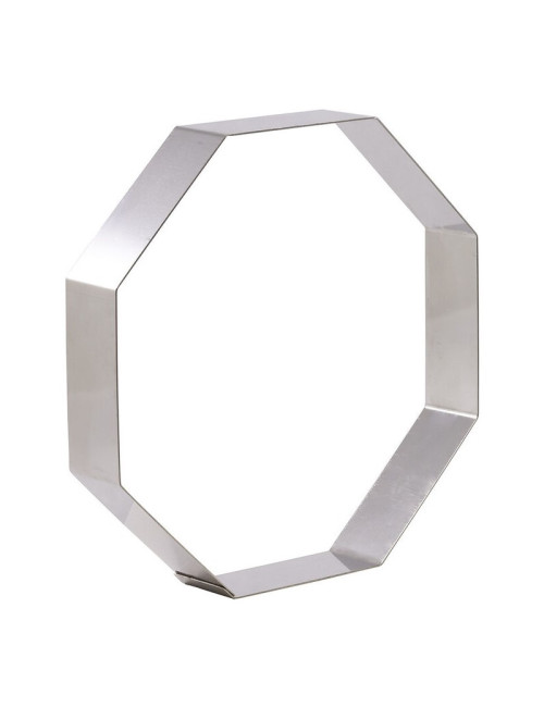 MATFER Hexagon Stainless Steel Dessert Ring, Height 4cm - 2 Sizes