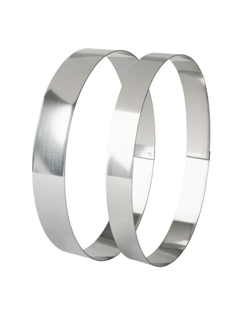 MATFER Oval Stainless Steel Dessert Ring, 19cm, Height 3.5cm