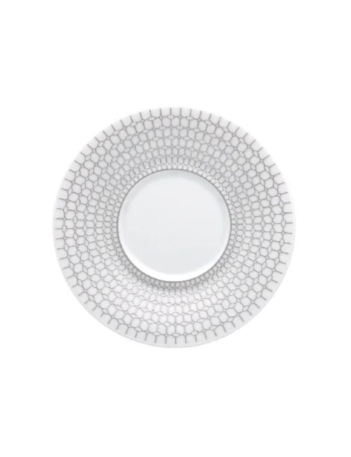DEGRENNE Silver Crown Porcelain Saucer - 3 Sizes