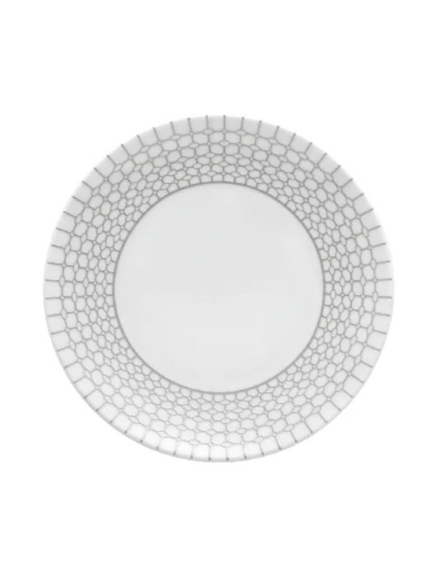 DEGRENNE 6 Couronne Argentée porcelain plates - 4 sizes