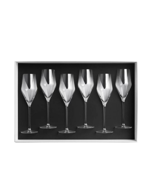 DEGRENNE Set of 6 Allure 26.1cl Champagne Flutes