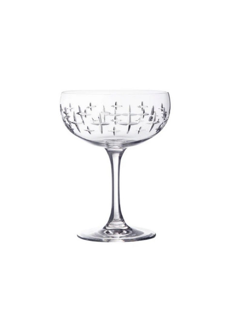 DEGRENNE Set of 4 Newport Twist 28cl Cocktail/Ice Cream Glasses