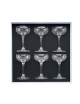 DEGRENNE Set of 6 Newport Twist 7.5cl liqueur glasses