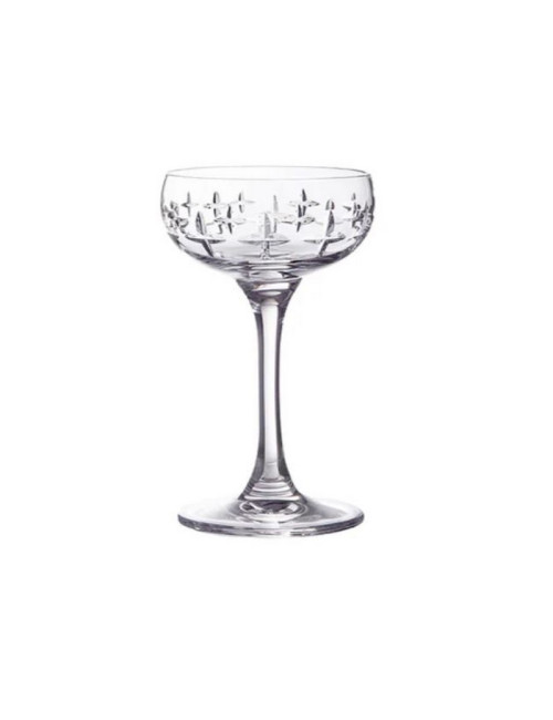 DEGRENNE Set of 6 Newport Twist 7.5cl liqueur glasses